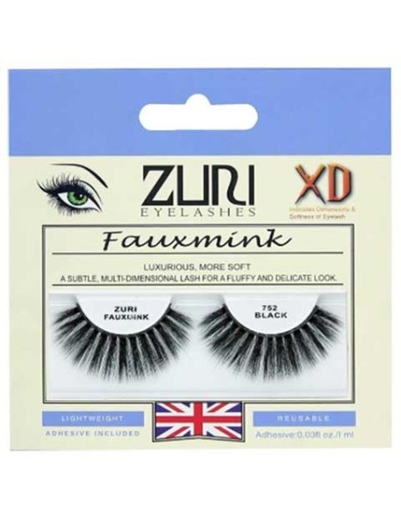 Zuri Fauxmink Eyelashes 752 Black Zuri Fauxmink Eyelashes 752 Black