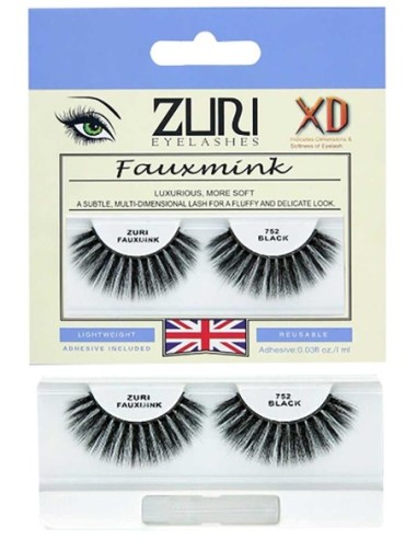 Zuri Fauxmink Eyelashes 752 Black Zuri Fauxmink Eyelashes 752 Black
