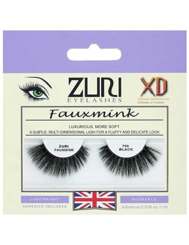 Zuri Fauxmink Eyelashes 799 Black
