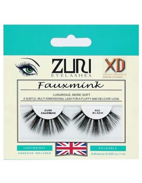 Zuri Fauxmink Eyelashes 802 Black Zuri Fauxmink Eyelashes 802 Black