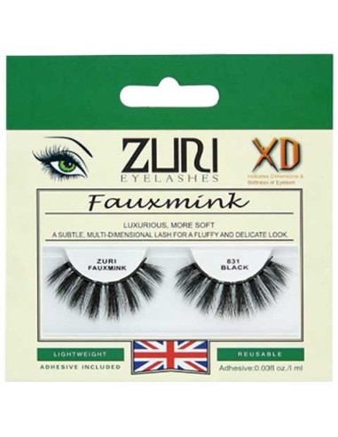 Zuri Fauxmink Eyelashes 831 Black