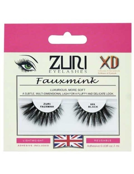 Zuri Fauxmink Eyelashes 889 Black Zuri Fauxmink Eyelashes 889 Black