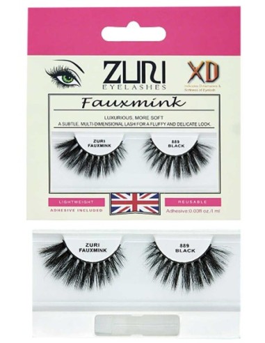 Zuri Fauxmink Eyelashes 889 Black Zuri Fauxmink Eyelashes 889 Black
