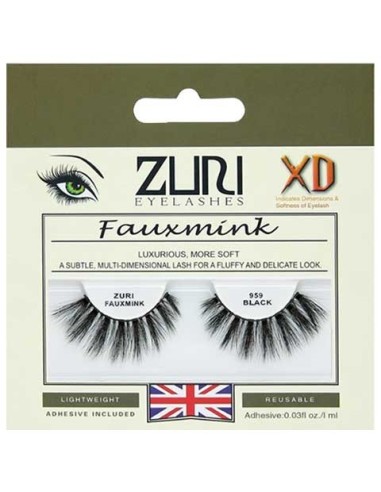 Zuri Fauxmink Eyelashes 959 Black