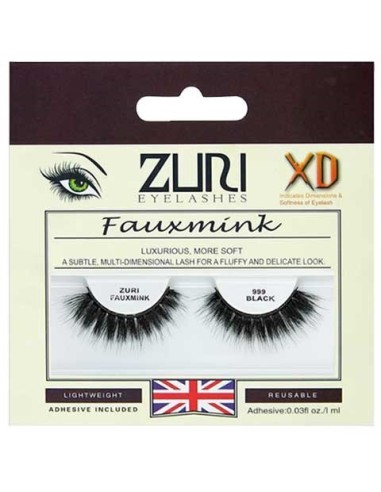 Zuri Fauxmink Eyelashes 999 Black