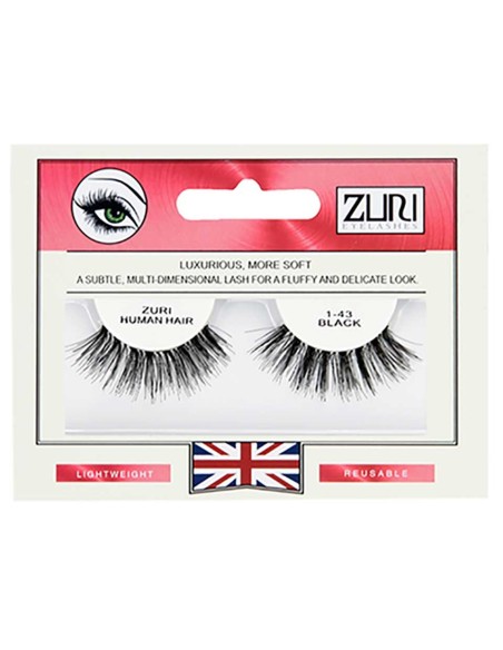 Zuri Human Hair Eyelashes 1 43 Black Zuri Human Hair Eyelashes 1 43 Black