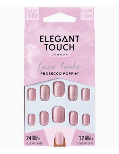 Luxe Looks Prosecco Poppin Nails With Glue