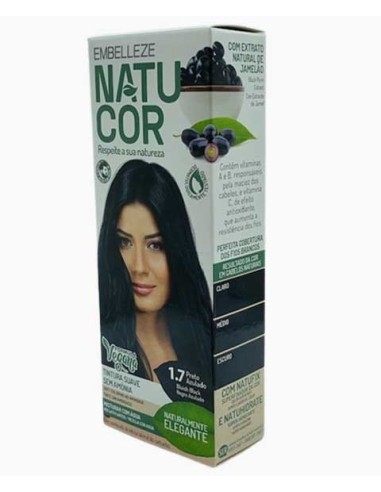 Natucor Vegan Ammonia Free Permanent Color 1.7 Bluish Black