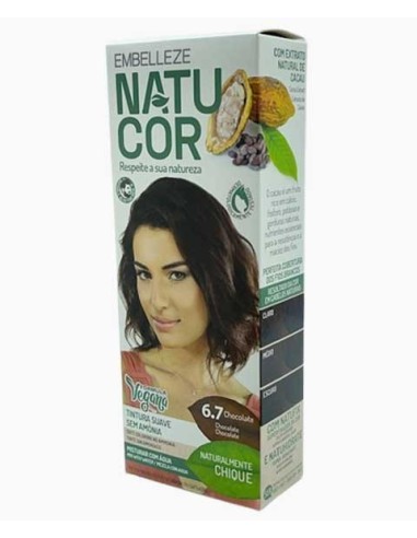 Natucor Vegan Ammonia Free Permanent Color 6.7 Chocolate