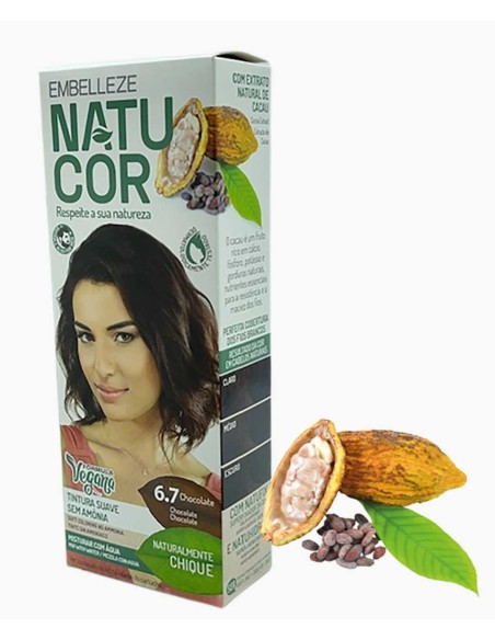Natucor Vegan Ammonia Free Permanent Color 6.7 Chocolate Natucor Vegan Ammonia Free Permanent Color 6.7 Chocolate
