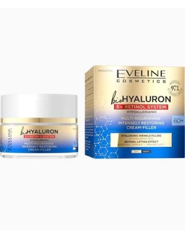 Bio Hyaluron 3Xretinol System Multi Nourishing Cream Filler 60 Plus