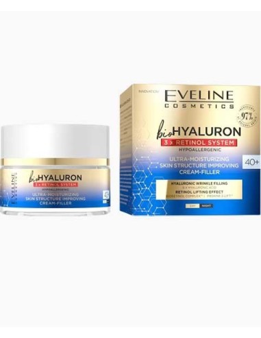 Bio Hyaluron 3x Retinol System Ultra Moisturizing Cream Filler 40 Plus