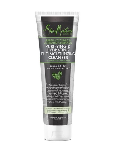 Green Coconut And Activated Charcoal Purifying And Hydrating Duo Moisturizing Cleanser