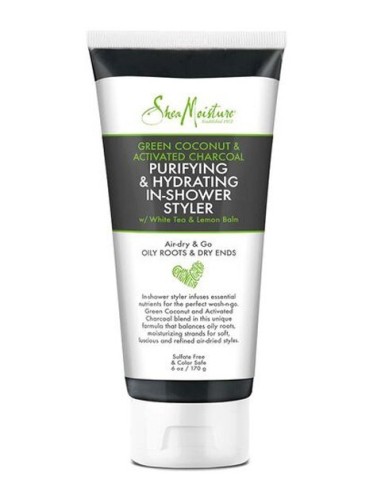 Green Coconut And Activated Charcoal Purifying And Hydrating In Shower Styler