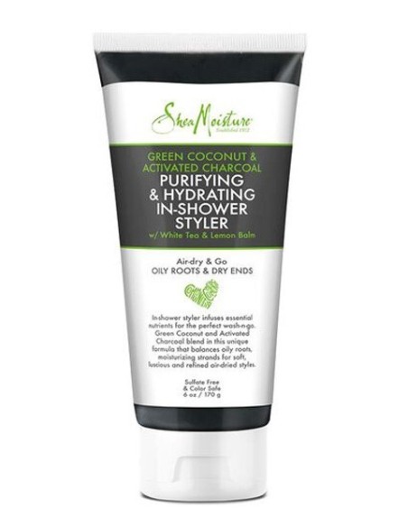 Green Coconut And Activated Charcoal Purifying And Hydrating In Shower Styler Green Coconut And Activated Charcoal Purifying And Hydrating In Shower Styler