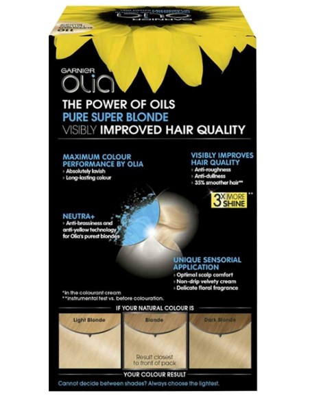 Olia Permanent Hair Color 110 Super Light Natural Blonde Olia Permanent Hair Color 110 Super Light Natural Blonde
