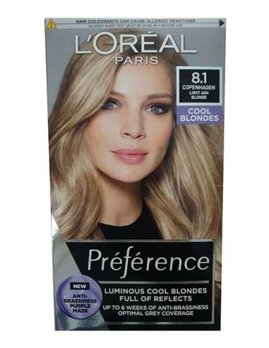 Preference Luminous Cool Blondes 8.1 Light Ash Blonde