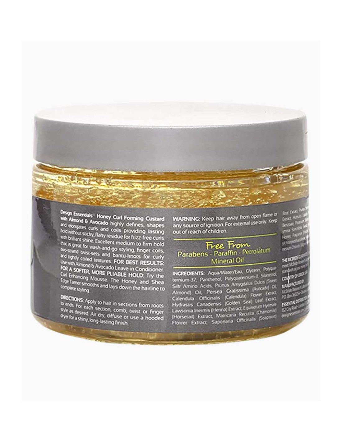 Natural Honey Curl Forming Custard With Almond And Avocado