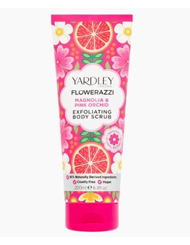 Yardley Flowerazzi Magnolia And Pink Orchid Exfoliating Body Scrub