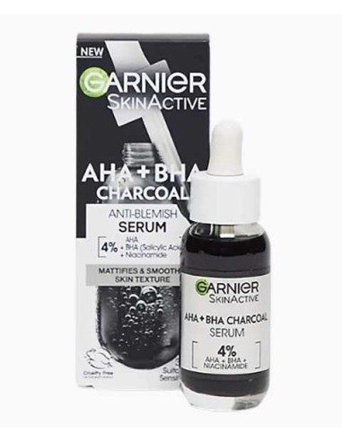 Skin Active AHA And BHA Charcoal Anti Blemish Serum