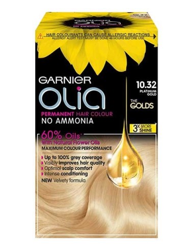 Olia Permanent Hair Color 10.32 Platinum Gold