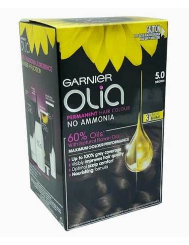 Olia Permanent Hair Color 5.0 Brown Olia Permanent Hair Color 5.0 Brown