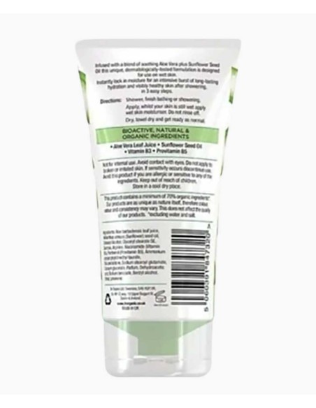 Organic Aloe Vera Soothing Hydration Wet Skin Moisturiser