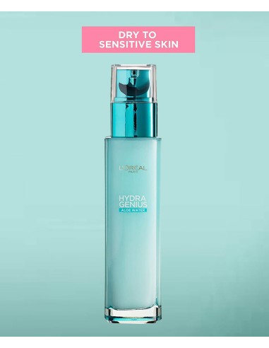 Hydra Genius Aloe Water 72H Liquid Moisturiser For Dry And Sensitive Skin