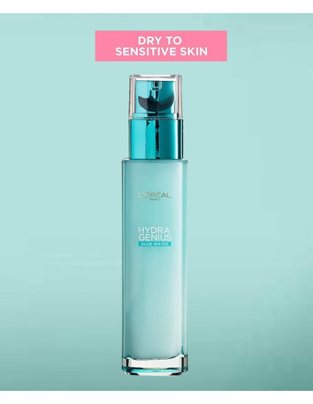 Hydra Genius Aloe Water 72H Liquid Moisturiser For Dry And Sensitive Skin