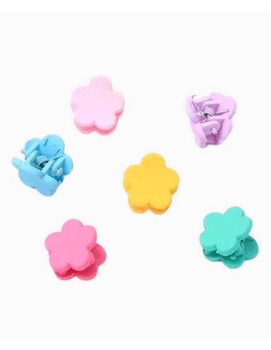 Card Of 6 Flower Mini Clamps 8201 Card Of 6 Flower Mini Clamps 8201