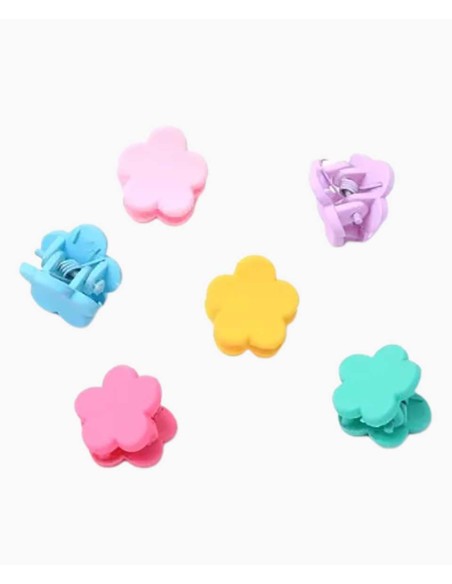 Card Of 6 Flower Mini Clamps 8201 Card Of 6 Flower Mini Clamps 8201