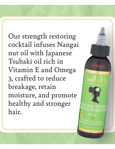 Camille Rose Nangai And Tsubaki Strength Restore Hair Oil Camille Rose Nangai And Tsubaki Strength Restore Hair Oil