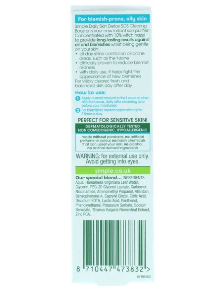 Daily Skin Detox SOS Clearing Booster Daily Skin Detox SOS Clearing Booster