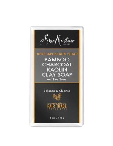 African Black Soap Bamboo Charcoal Kaolin Clay Soap
