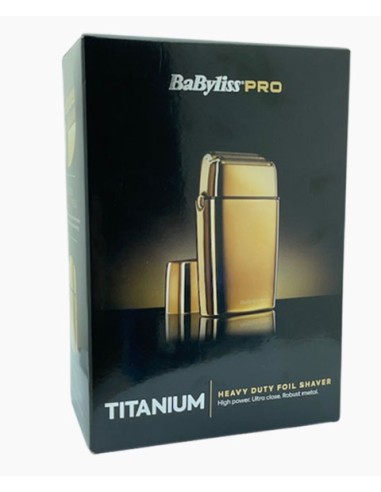 Babyliss Pro Titanium Heavy Duty Foil Shaver Gold Babyliss Pro Titanium Heavy Duty Foil Shaver Gold