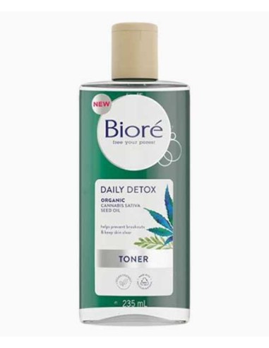 Biore Daily Detox Organic Cannabis Sativa Seed Oil Toner