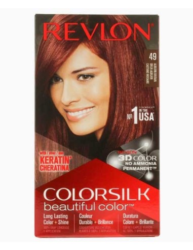 Colorsilk Beautiful Color Permanent Hair Color 49 Auburn Brown