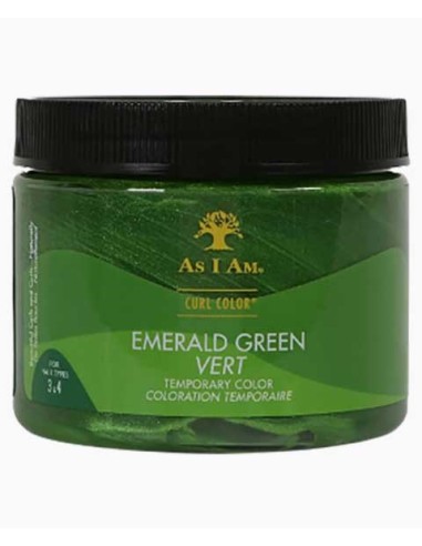 As I Am Curl Color Emerald Green Temporary Color