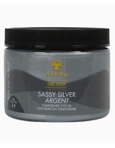 As I Am Curl Color Sassy Silver Temporary Color