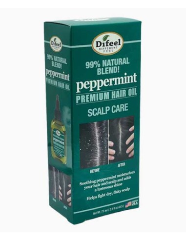 Difeel 99 Percent Natural Blend Peppermint Premium Hair Oil