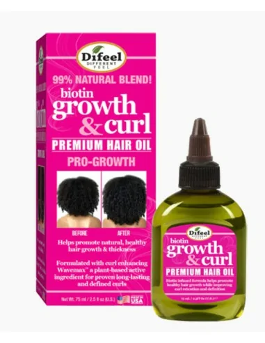 Difeel Biotin Pro Growth And Curl Premium Hair Oil