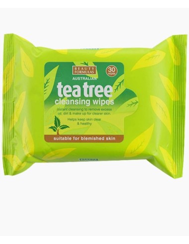 Beauty Formulas Tea Tree Cleansing Wipes