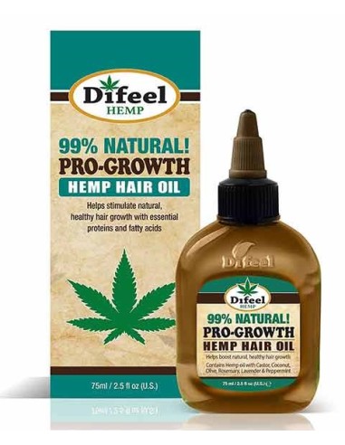Difeel 99 Percent Natural Pro Growth Hemp Hair Oil