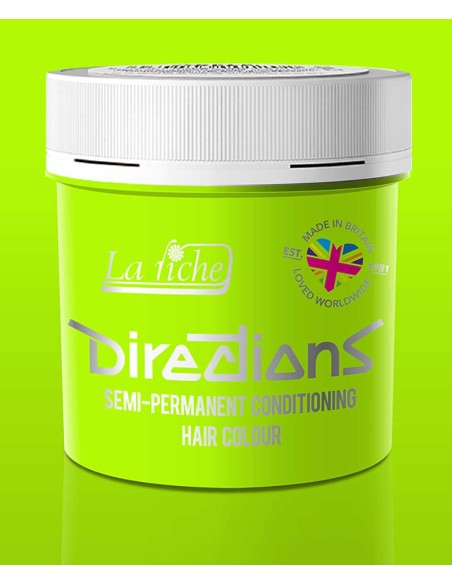 Directions Semi Permanent Conditioning Hair Color Fluorescent Green Directions Semi Permanent Conditioning Hair Color Fluorescent Green
