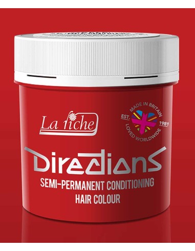 Directions Semi Permanent Conditioning Hair Colour Poppy Red Directions Semi Permanent Conditioning Hair Colour Poppy Red