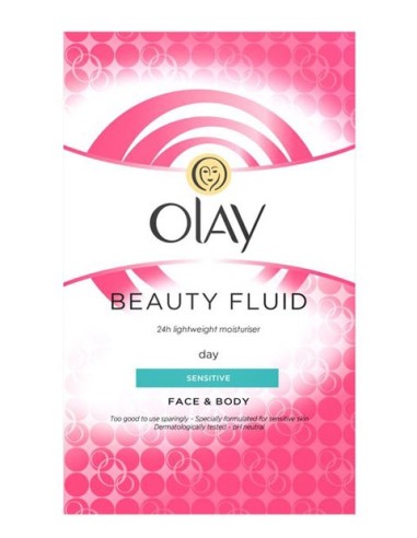 Olay Sensitive Beauty Fluid Lightweight Face And Body Moisturiser