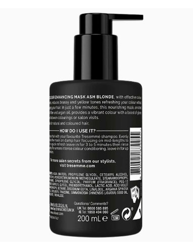 Tresemme Colour Enhancing Mask Ash Blonde