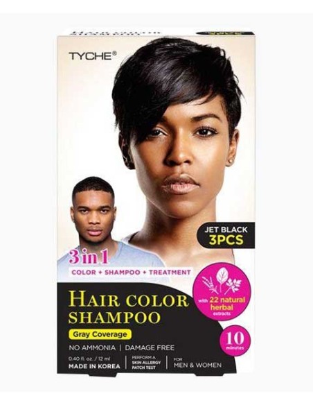 Tyche 3IN1 Hair Color Shampoo Jet Black Tyche 3IN1 Hair Color Shampoo Jet Black