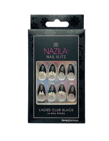 Nail Glitz Love Glamour Ladies Club Black