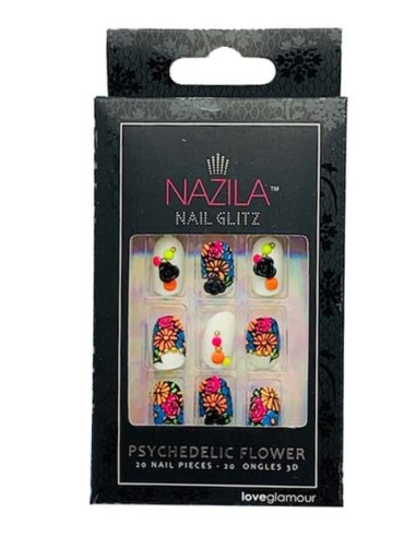 Nail Glitz Love Glamour Psychedelic Flower